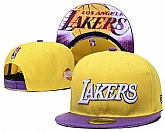 Los Angeles Lakers Team Logo Adjustable Hat YD (10),baseball caps,new era cap wholesale,wholesale hats
